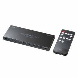 サンワサプライ SW-UHD41RSL 4入力1出力HDMI切替器（4K対応/シームレス切替/リモコン付き）