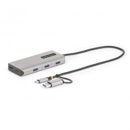 StarTech.com 167B-USBC-MULTIPORT USB-Cハブ/USB-C+A接続/2画面/4K30Hz+1080p 60Hz HDMI/3x USBハブ/Type-C