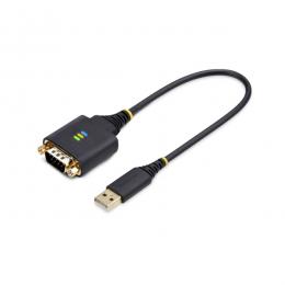 StarTech.com 1P1FFC-USB-SERIAL USB - RS232Cシリアル変換ケーブル/ストレート/30cm/1ポート/オス・オス/ESD保護/DB9コンバーター