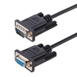 StarTech.com 9FMNM-3M-RS232-CABLE RS232Cシリアルクロスケーブル/3m/D-Sub9 ピン/メス・オス/DTEデバイス対応/Null Modem