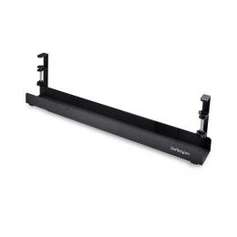 StarTech.com CALB-DESK-CABLE-TRAY ケーブル配線トレー/クランプ式/長さ調節可能/穴あけ 工具不要/デスク下取付け/ブラック/配線隠しケーブルオーガナイザー