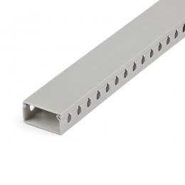 StarTech.com CBMWD5025 スロット付き配線ダクト（カバー付属）/幅50mm x 高さ25mm/長さ2m/スロット幅8mm/配線隠し用ケーブルダクト