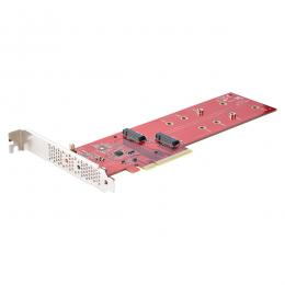 StarTech.com DUAL-M2-PCIE-CARD-B PCIe拡張カード/PCIe x8/2x M.2 PCIe SSD/スロットの分割設定が必要/高速データ転送