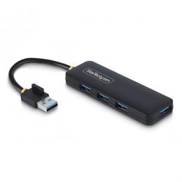 StarTech.com H5A4A-USB-HUB USB 3.0ハブ/4ポート USB-A/5Gbps/過電流保護機能/バスパワー/小型 ポータブル USBスプリッター
