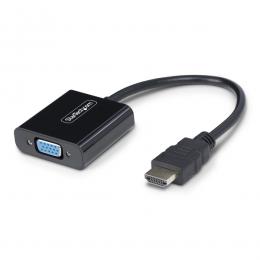 StarTech.com HD2VGAE3 HDMI - VGA変換アダプター/1920x1080（1080p）/アクティブ/ブラック/PC ディスプレイ 映像変換