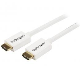 StarTech.com HD3MM5MW HDMI 1.4 ケーブル/5m/4K30Hz/CL3規格 難燃性/High Speed/ホワイト/モニターケーブル