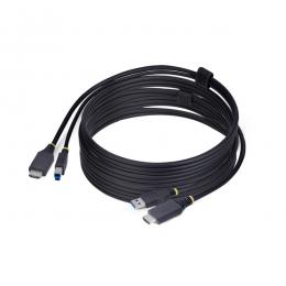StarTech.com HU12210-KVM-CABLE KVMケーブル/3m/HDMI & USB 3.0 Type-A - B/4K60Hz/PC パソコン切替器用ケーブル