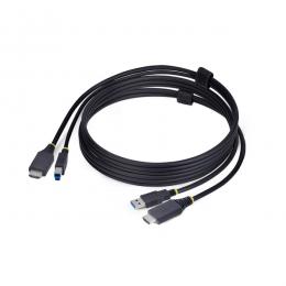 StarTech.com HU1226-KVM-CABLE KVMケーブル/1.8m/HDMI&USB 3.0 Type-A - B/4K60Hz/PC パソコン切替器用ケーブル