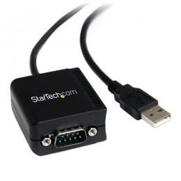StarTech.com ICUSB2321FIS USB - RS232Cシリアル変換ケーブル/USB 2.0/2.4m/光絶縁型/COMポート番号保持/Win Mac