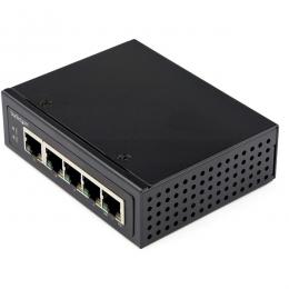 StarTech.com IESC1G50UP イーサネットスイッチ/産業用/アンマネージド/30W PoE+給電/5ポート RJ45/ギガビット対応/壁面取付け可能