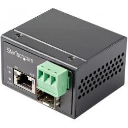 StarTech.com IMC1GSFP30W 光メディアコンバータ/30W PoE+給電/ギガビット対応/SFP to RJ45/シングル・マルチモード/最大100m