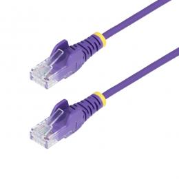 StarTech.com N6PAT10MPLS CAT6 LANケーブル/スリム/10m/パープル/PoE/スナッグレス/より線/カテゴリ6 イーサネットケーブル