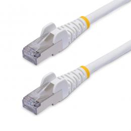 StarTech.com NLWH-15M-CAT8-PATCH CAT8 LANケーブル/15m/ホワイト/25G/40G/PoE/低煙ゼロハロゲン/カテゴリ8 イーサネットケーブル