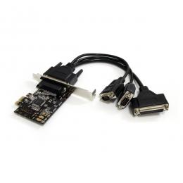 StarTech.com PEX2S1P553B RS232C シリアルポート拡張カード/PCIe x1/2x DB9 + 1x パラレル/インターフェースアダプター