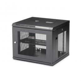 StarTech.com RK920WALM サーバーラック/壁掛型キャビネット/9U/4ポスト/取付奥行48cm/耐荷重90kg/AV ネットワーク機器収納用