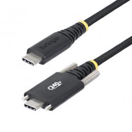 StarTech.com S2CEPR2M-USBSL-CABLE USB-Cケーブル/パネルマウント/2m/USB 2.0/Type-C/240W 5A PD/USB-IF/高速充電