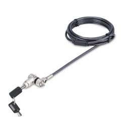 StarTech.com UNIVKMKO-LAPTOP-LOCK セキュリティーワイヤーロック/2m/シリンダー錠/標準 Noble Wedge Nano Saver/盗難防止ロック