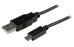 StarTech.com USBAUB15CMBK USB 2.0 - マイクロUSBケーブル/15cm/オス-オス/ショートケーブル/データ転送・同期用