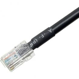 エイム電子 C5ES-11700-BK-15S カテゴリ5e BELDEN Bonded-Pair 11700A 産業用ケーブル（温度拡張版） ストレート 15m