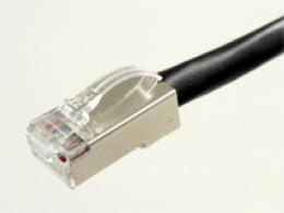 エイム電子 C6XT-STP-BK-15 カテゴリ6 STPケーブル 単線 1000BASE-Tクロス 黒 15m