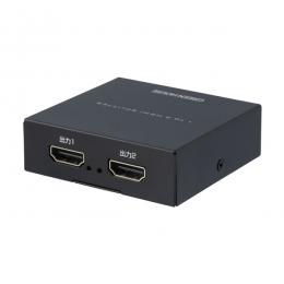グリーンハウス GH-HSPK2C-BK HDMIスプリッタ 4K2K 2ポート メタルブラック