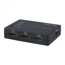 グリーンハウス GH-HSWN5C-BK HDMIセレクタ 4K対応 5ポート HDCP2.2 ブラック