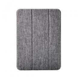 ELECOM TB-A25RWVCGY iPad 11インチ(A16)/10.9インチ(第10世代)/フラップケース/薄型軽量/ファブリック/背面クリア/2アングル/グレー