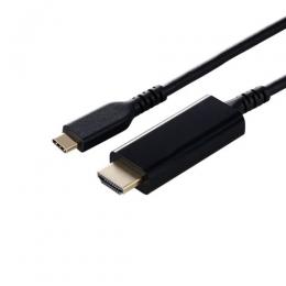 ELECOM MPA-CHDMIS10BK3 映像変換ケーブル/USB Type-C-HDMI/ミラーリング対応/60Hz/高耐久/1.0m/ブラック