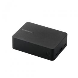 ELECOM DE-C72L-20000BK モバイルバッテリー/リチウムイオン電池/20000mAh/67W/USB-C入出力×2/USB-A×1/残量表示/ブラック
