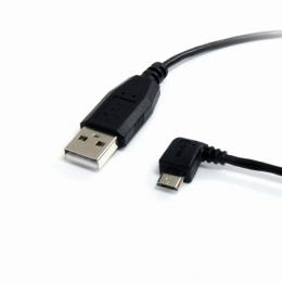 StarTech.com UUSBHAUB1LA 30cm micro USB変換ケーブル　マイクロUSB左向きL型ケーブル　A端子 オス－micro-B端子 オス