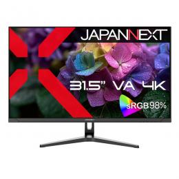 【法人様宛限定】JAPANNEXT JN-V3152UHDR-G 液晶ディスプレイ 31.5型/3840×2160/HDMI×2、DP×1/ブラック/スピーカー有/2年保証
