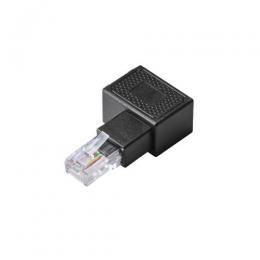 ELECOM LD-RJ45U5ELRBK RJ45中継コネクタ/Cat5e対応/L字/右向き/UTP/ブラック