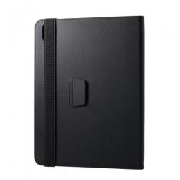 ELECOM TB-A25MPLF2BK iPad Air 11インチ(M3/M2)/iPad 第10世代/フラップケース/衝撃ガード/ベルト付/2アングル/軽量/ブラック