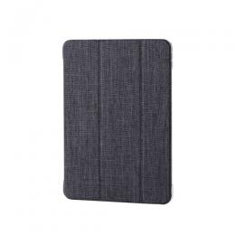 ELECOM TB-A25MWVCBK iPad Air 11インチ(M3/M2)/フラップケース/薄型軽量/ファブリック/背面クリア/2アングル/ブラック