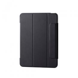 ELECOM TB-A25MWVFCBK iPad Air 11インチ(M3/M2)/フラップケース/薄型軽量/背面クリア/フレームカラー/ブラック