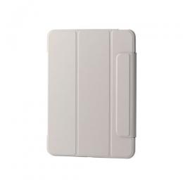 ELECOM TB-A25MWVFCGB iPad Air 11インチ(M3/M2)/フラップケース/薄型軽量/背面クリア/フレームカラー/グレージュ