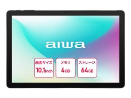 aiwaデジタル JA5-TBA1011 aiwa tab AS10L Android15搭載10.1インチタブレットPC (Helio G81 OctaCore/4GB/eMMC64GB/Android15/10.1型IPS/SIMスロット:nanoSIM/1280x800pix)