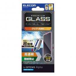 ELECOM PM-F251FLGGT arrows Alpha (F-51F)/ガラスフィルム/高透明/超簡単貼り付けツール
