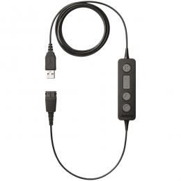 GNオーディオ 260-09 QDヘッドセットをPC/USBに接続する変換ケーブル・コントローラー付「Jabra LINK 260」