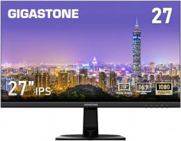Gigastone GJLM-27FF2-270 Gigastone モニター 27インチ IPSパネル 178度 広視野角 高解像度 ディスプレイ フルHD 75Hz ブルーライト軽減 フレームレス