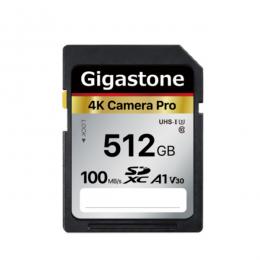Gigastone GJSXR4K-512GV3A1 SDXCカード 4K Camera Proシリーズ 512GB Class10 UHS-I U1 A1 V30 最大読み取り速度100MB/s 4K Ultra HD デジタルカメラ 一眼レフカメラ 4Kビデオカメラ