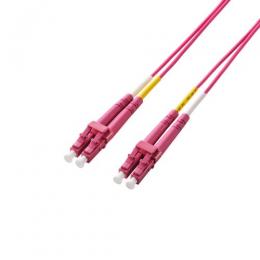 ELECOM OC-LCLC2M4/1 光ファイバー/LC-LC/2芯/OM4/1m