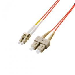 ELECOM OC-LCSC2M2/2 光ファイバー/LC-SC/2芯/OM2/2m