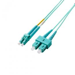 ELECOM OC-LCSC2M3/1 光ファイバー/LC-SC/2芯/OM3/1m