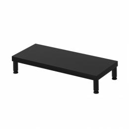 サンワサプライ EMR-LCM6025BK eモニタ台（丸脚・黒天板）W600×D250【受注生産品】