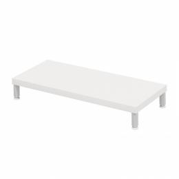 サンワサプライ EMR-LCM7030W eモニタ台（丸脚・白天板）W700×D300【受注生産品】