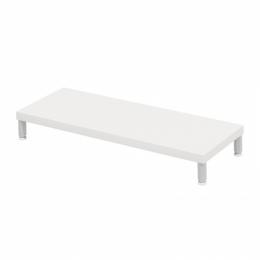 サンワサプライ EMR-LCM8030W eモニタ台（丸脚・白天板）W800×D300【受注生産品】