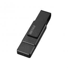 BUFFALO RUF3-ACR256G-BK USB3.2（Gen1）対応 Type-A/C両対応 回転式USBメモリー 256GB ブラック