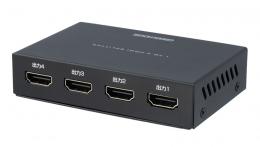 グリーンハウス GH-HSPK4-BK HDMIスプリッタ 4K2K 4ポート メタル ブラック