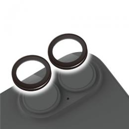 ELECOM PM-A25AFLLGOBK iPhone 17/iPhone 16/iPhone 16 Plus/カメラレンズガラスフィルム/ゴリラ/0.21mm/ブラック